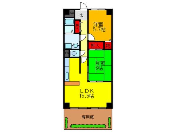 コンフォ－トヴィラ深江橋の物件間取画像